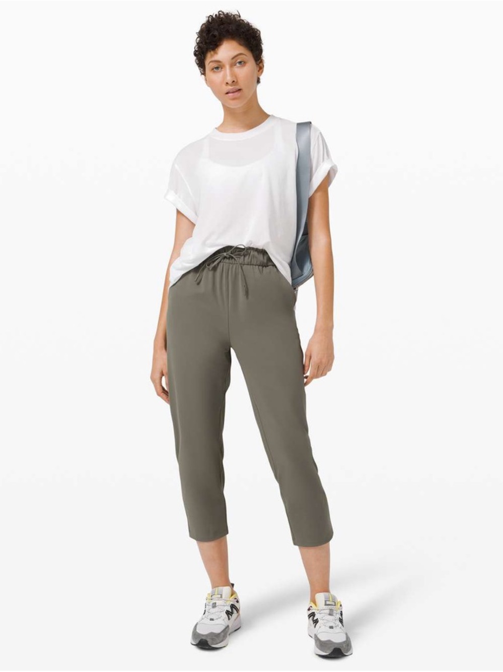 Lululemon Keep Moving Crop 23"
Grey Sage